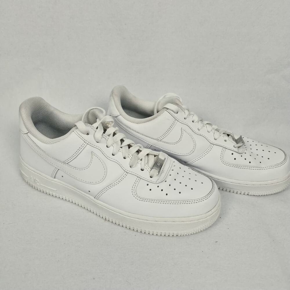 Nike Air Force 1 07 Low Triple White All White Mens 8.5 Womens 10 315122-111